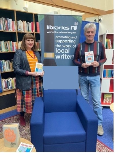 Author Jan Carson and Peter Hughes, Libraries NI