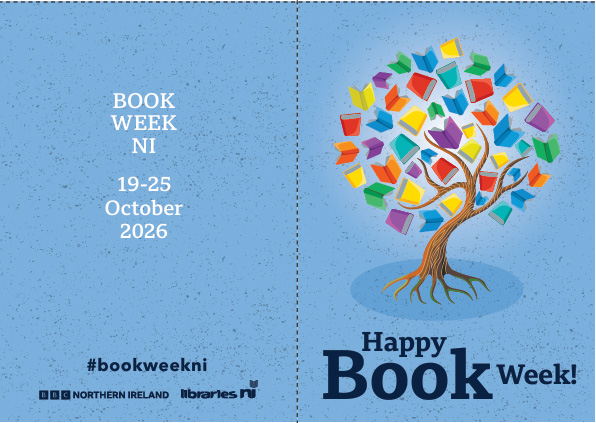 Happy Book Week Blue Card