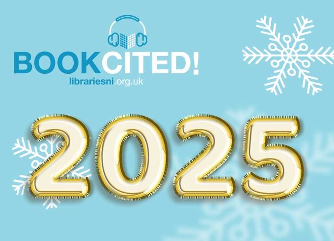 Feature tile showing Bookcited podcast 2025 from Libraries NI
