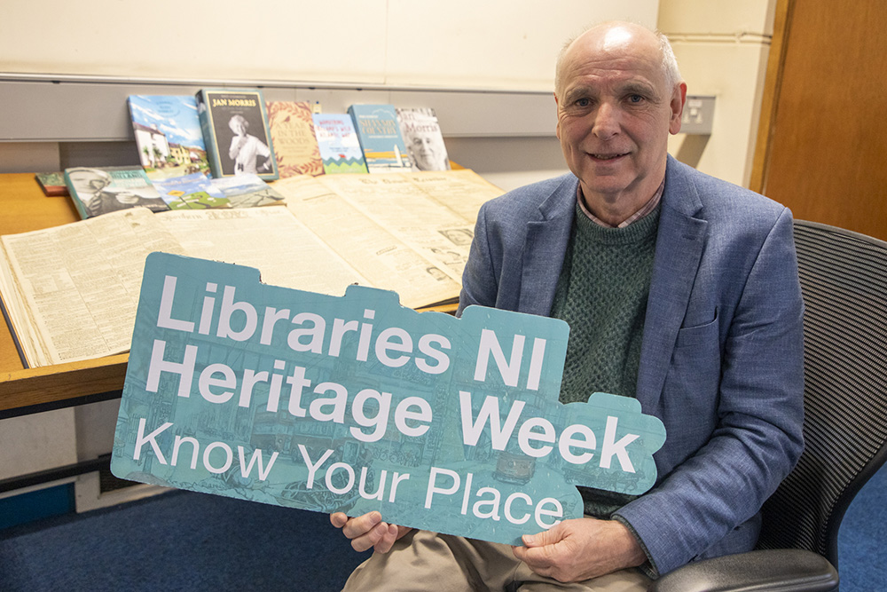 Paul Clements launches Heritage Week; Paul is a writer and travel author who is hosting the ‘A Year in the Woods’ event on 10 March in Downpatrick Library.
