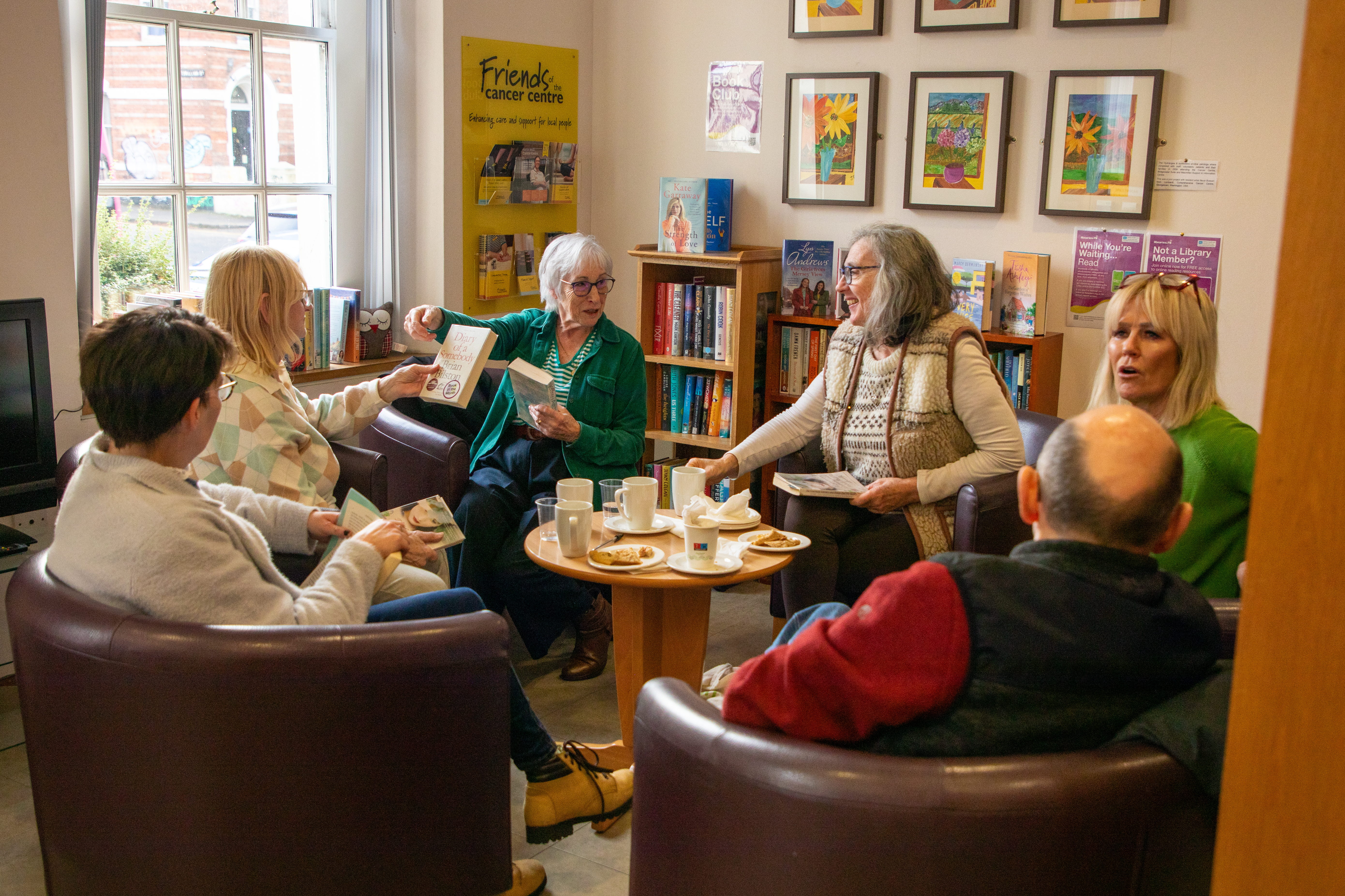 Members of the Macmillan Cancer Information and Support Centre Book Club