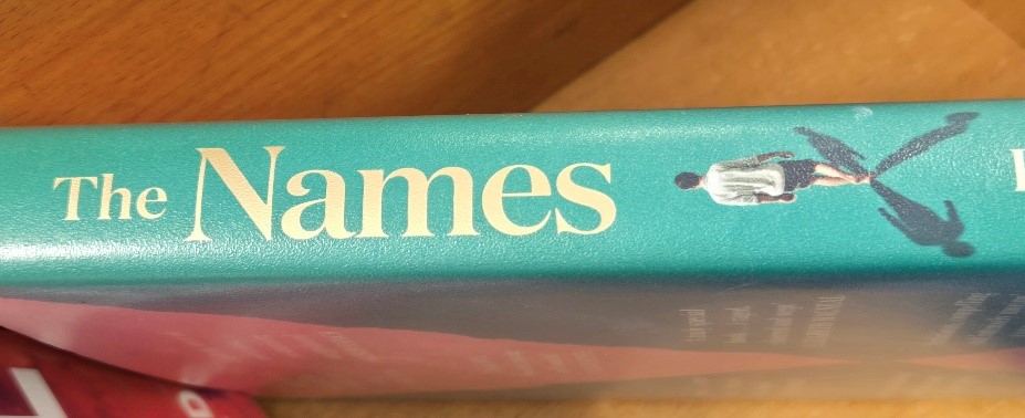 Book spine of The Names by Florence Knapp