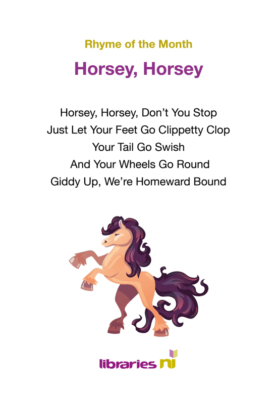 A picture of the Horsey Horsey Rhyme