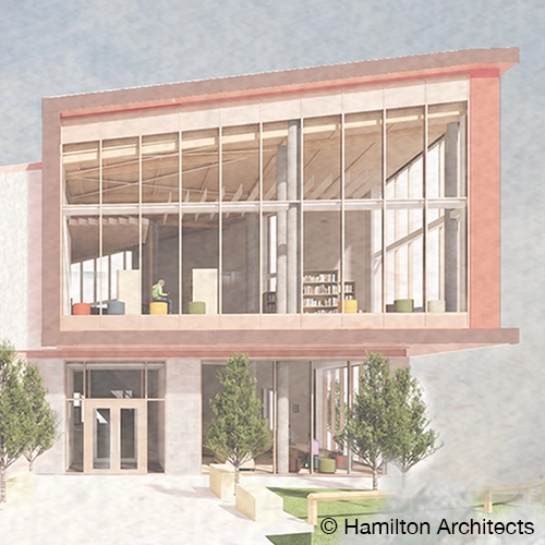 Concept drawings of the new Enniskillen Library