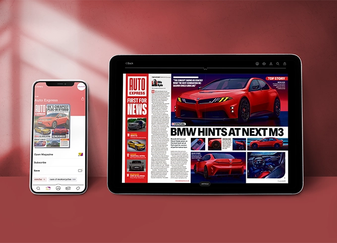 Feature tile showing eMag of the week which is Auto Express