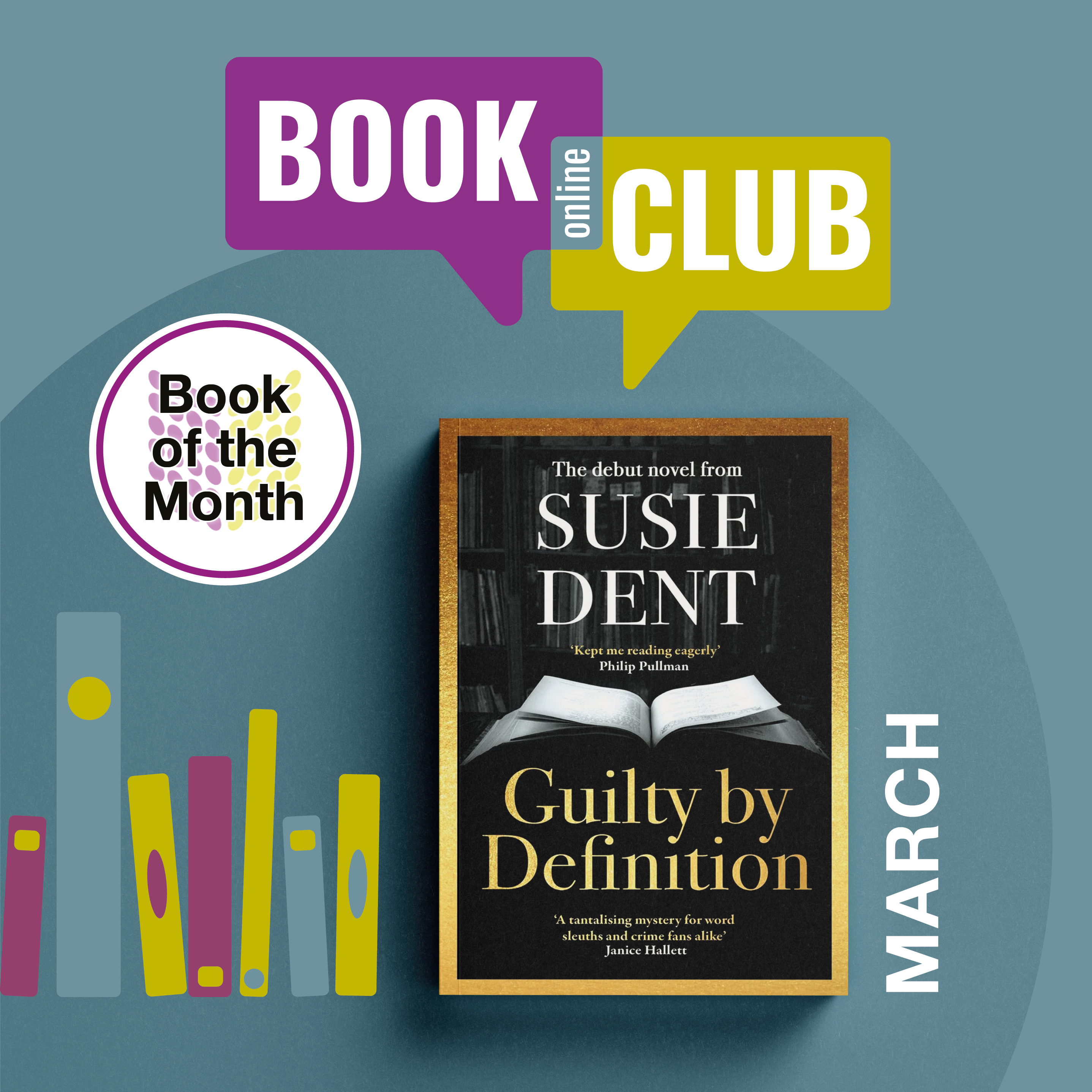 Online Book Club, Book of the Month for March 2025 is Guilty By Definition By Susie Dent