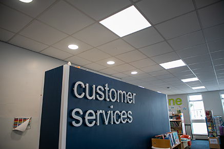 Ballynahinch Library interior