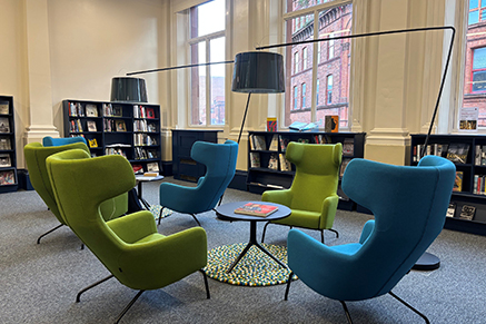 Lovely Seating in Belfast Central Library