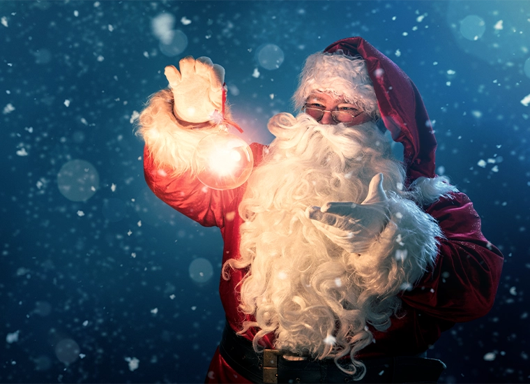 Highlight tile which is a picture of Santa Claus