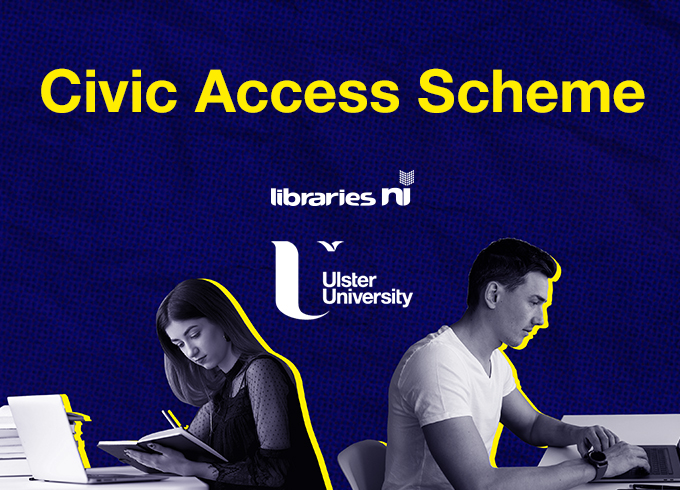 Feature tile 5 Civic Access Scheme, Libraries NI, Ulster University