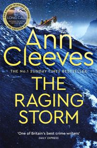 Book cover of The Raging Storm By Ann Cleeves
