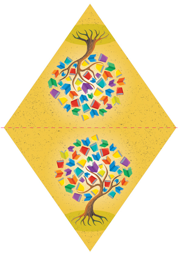 Triangle Bunting On A4 Yellow