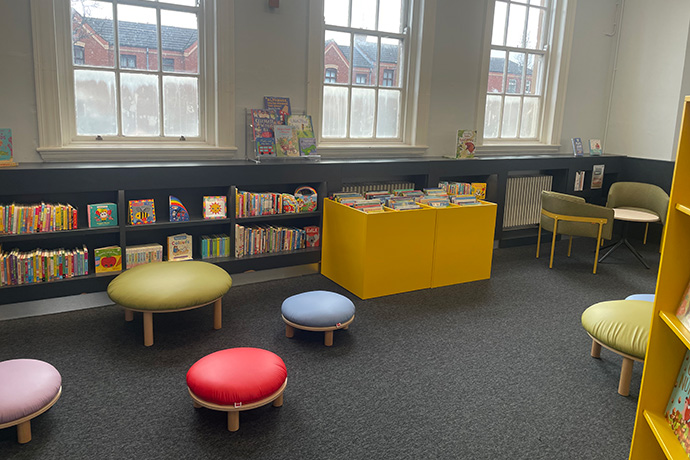 Falls Road Library interior - children's section