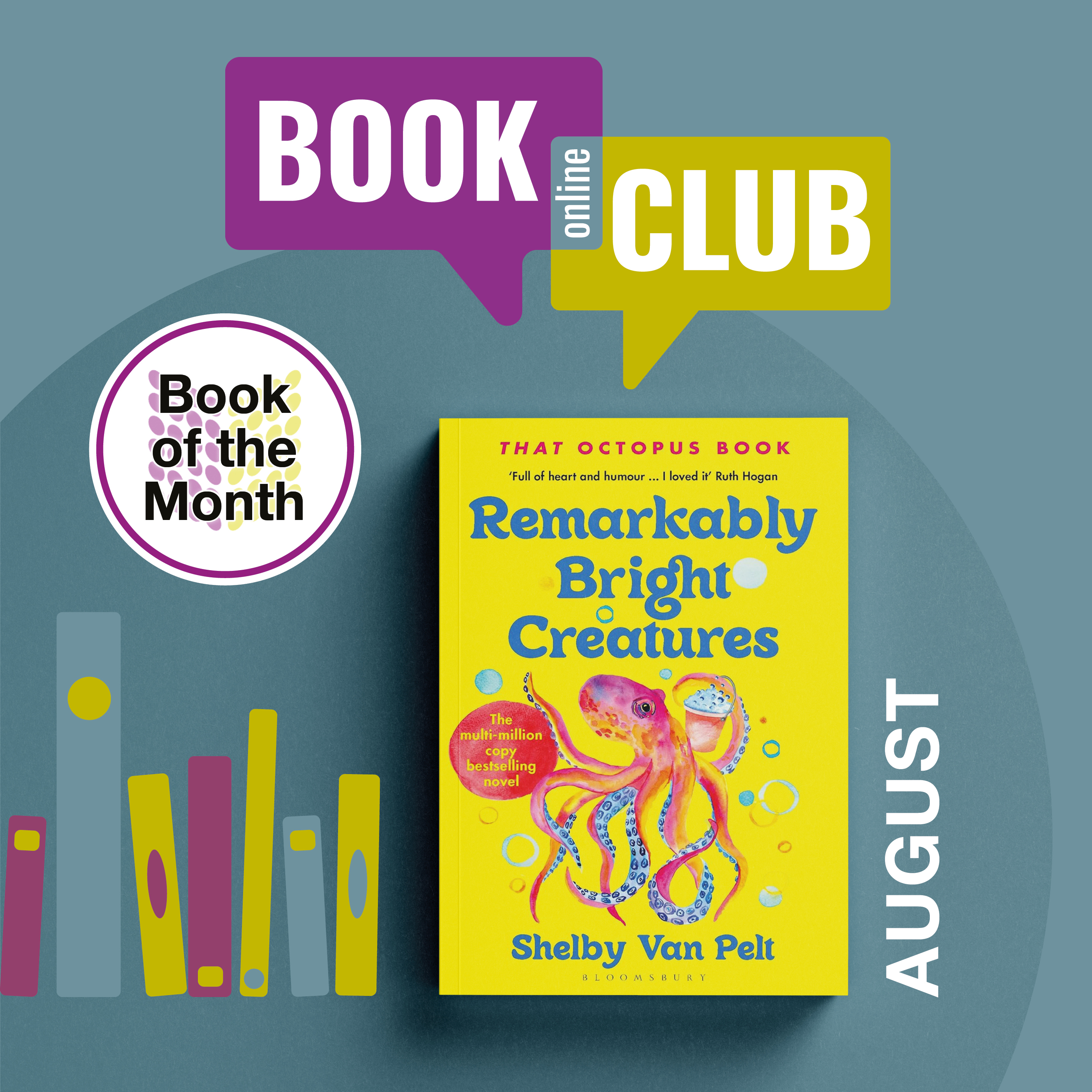 Book cover of Remarkably Bright Creatures By Shelby Van Pelt