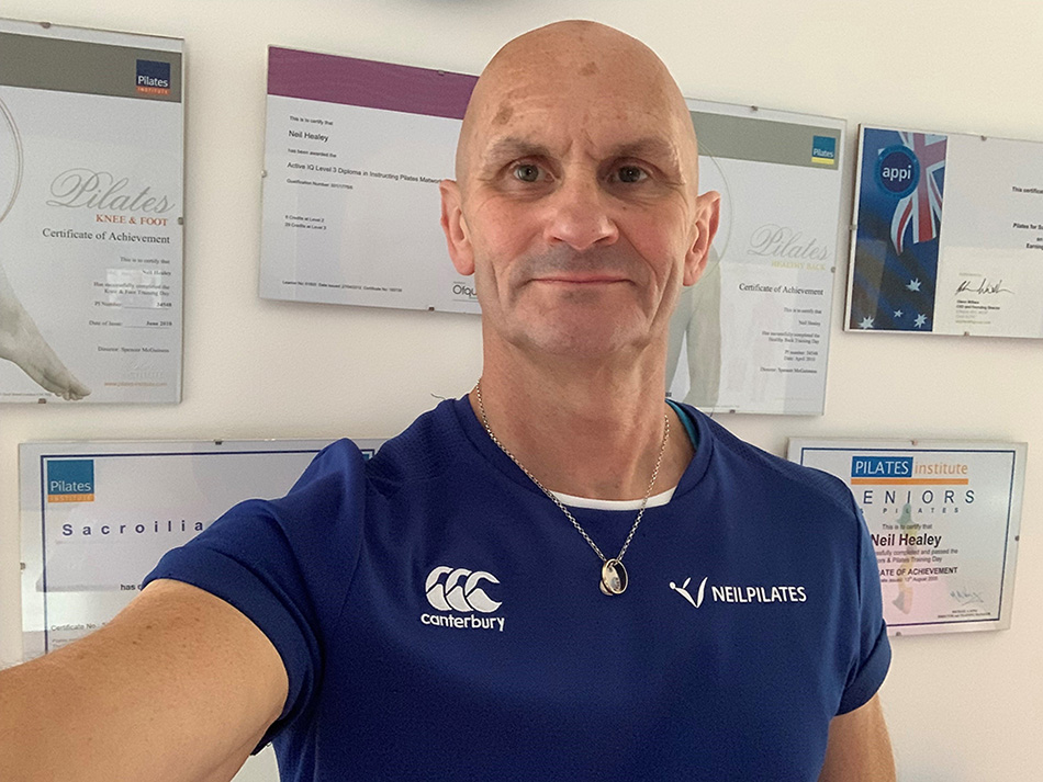 Pilates instructor Neil Healey
