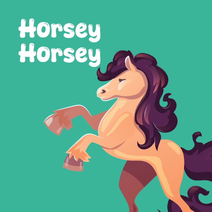a picture of a horse labelled Horsey Horsey